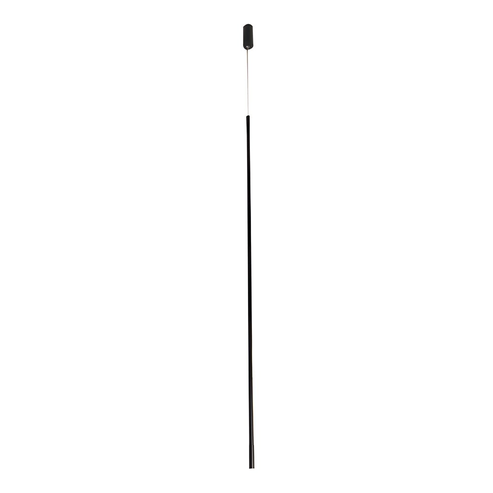 vertical linear led pendant ceiling light in black long design