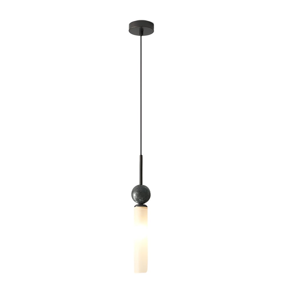 Marble Sphere Cylinder Mini Pendant — Copper or Black, Acrylic Shade, 1-Light, Three-Step Dimming, 3000K/4500K/6000K