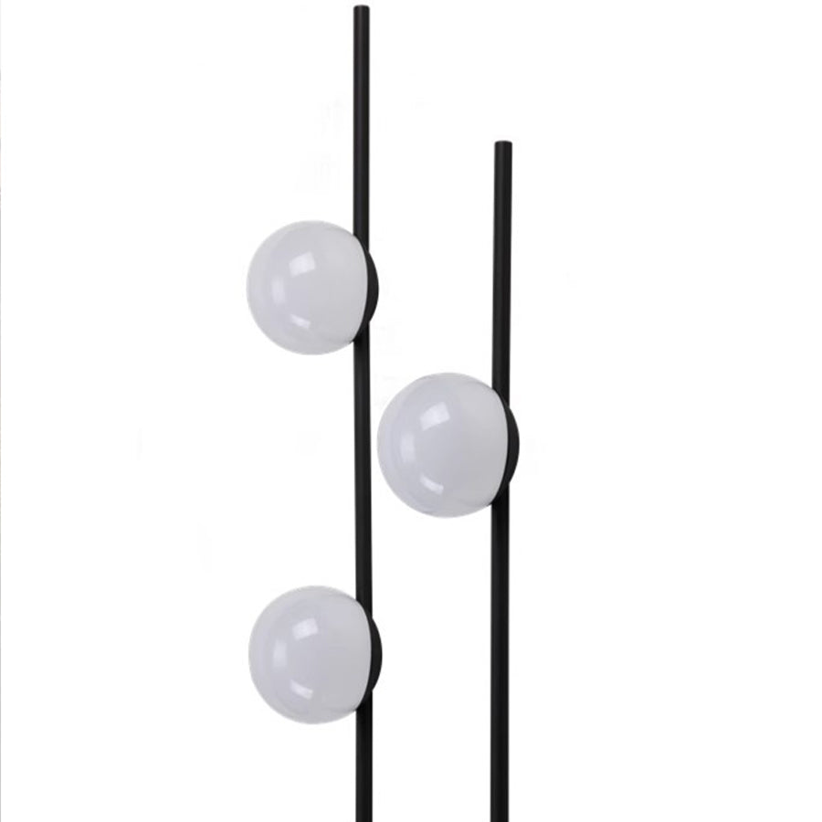 Spherical Modern Landscape Light — Aluminum, LED 3000K, IP65, DC 24V, Single or Dual Sphere, Stake or Base Mount
