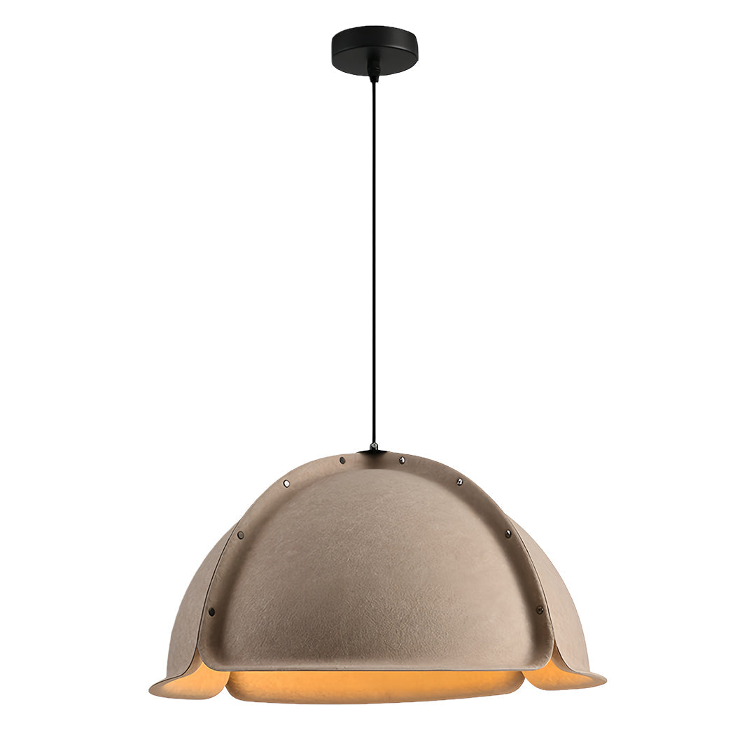 Hat-Shape PET Felt Pendant Light — Iron Frame, Adjustable Height, E27, 23.6" or 31.5"