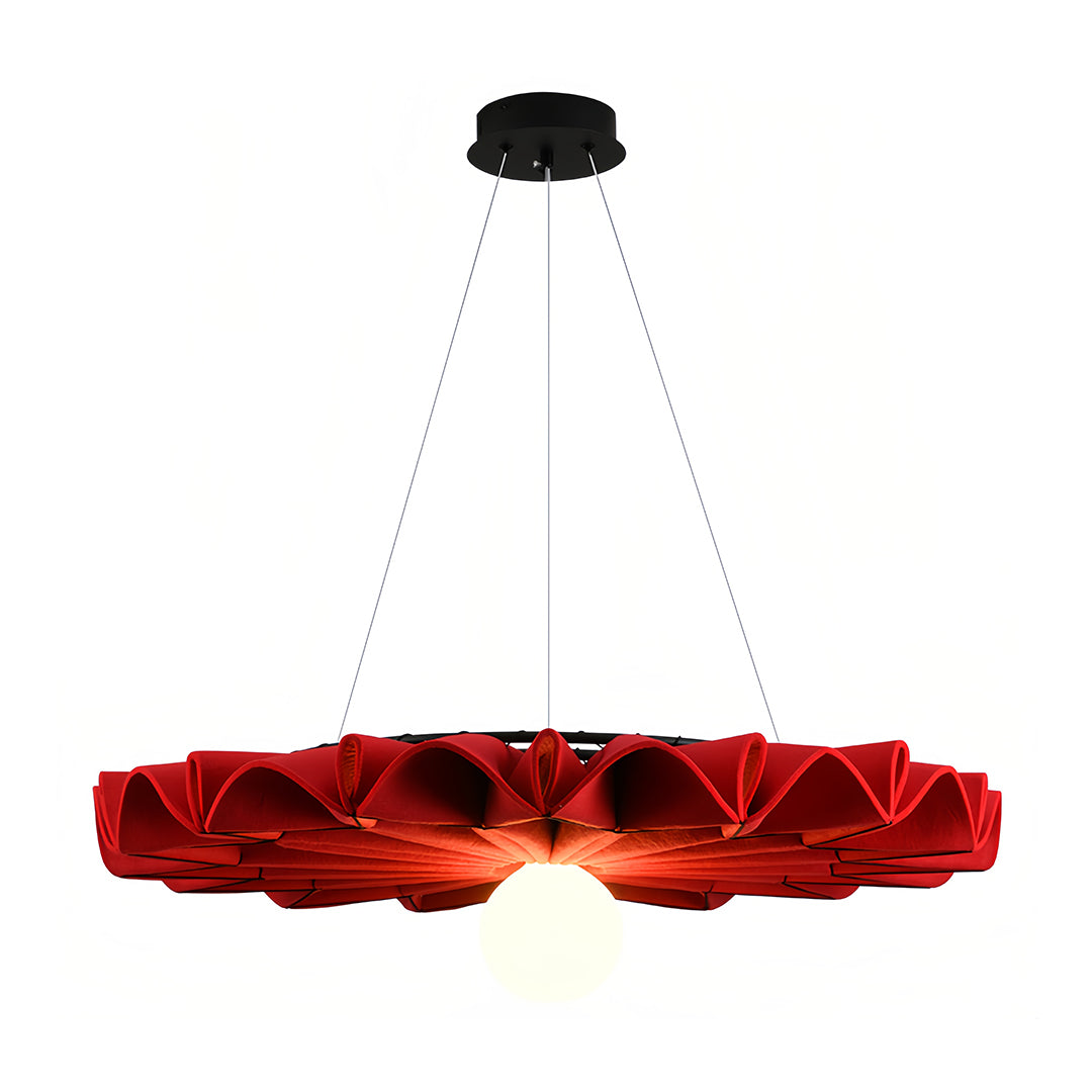Large-Diameter PET Felt Pendant — Minimalist, Sound-Absorbing, E27, 24"–40" Sizes
