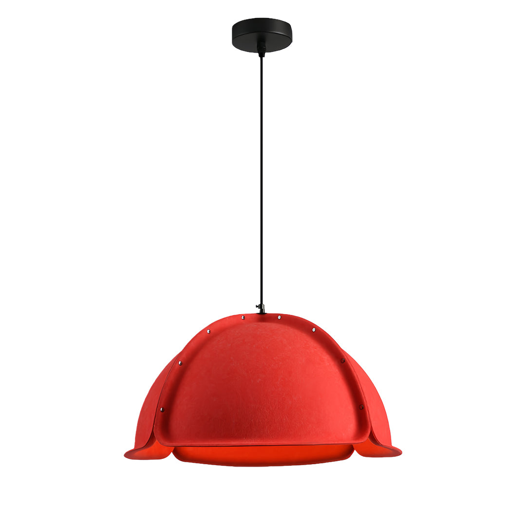 Hat-Shape PET Felt Pendant Light — Iron Frame, Adjustable Height, E27, 23.6" or 31.5"