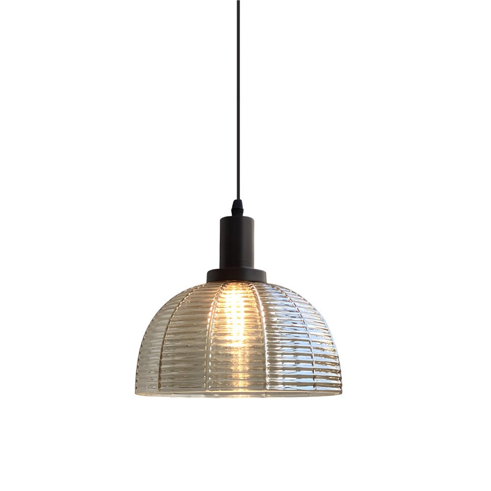 vintage 1 light glass dome pendant light 944 inches