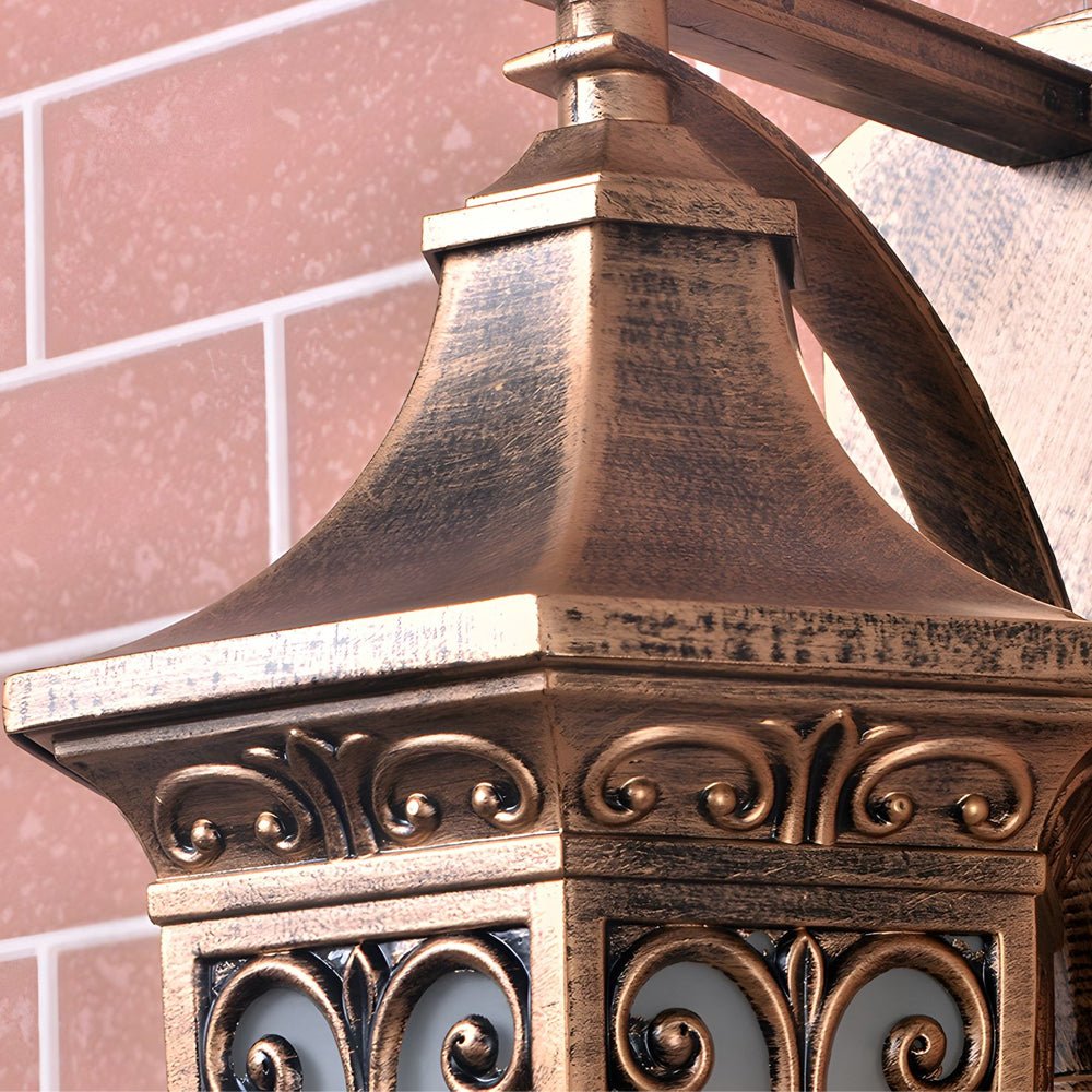 vintage bronze outdoor wall lantern 1 light wall mount fixture