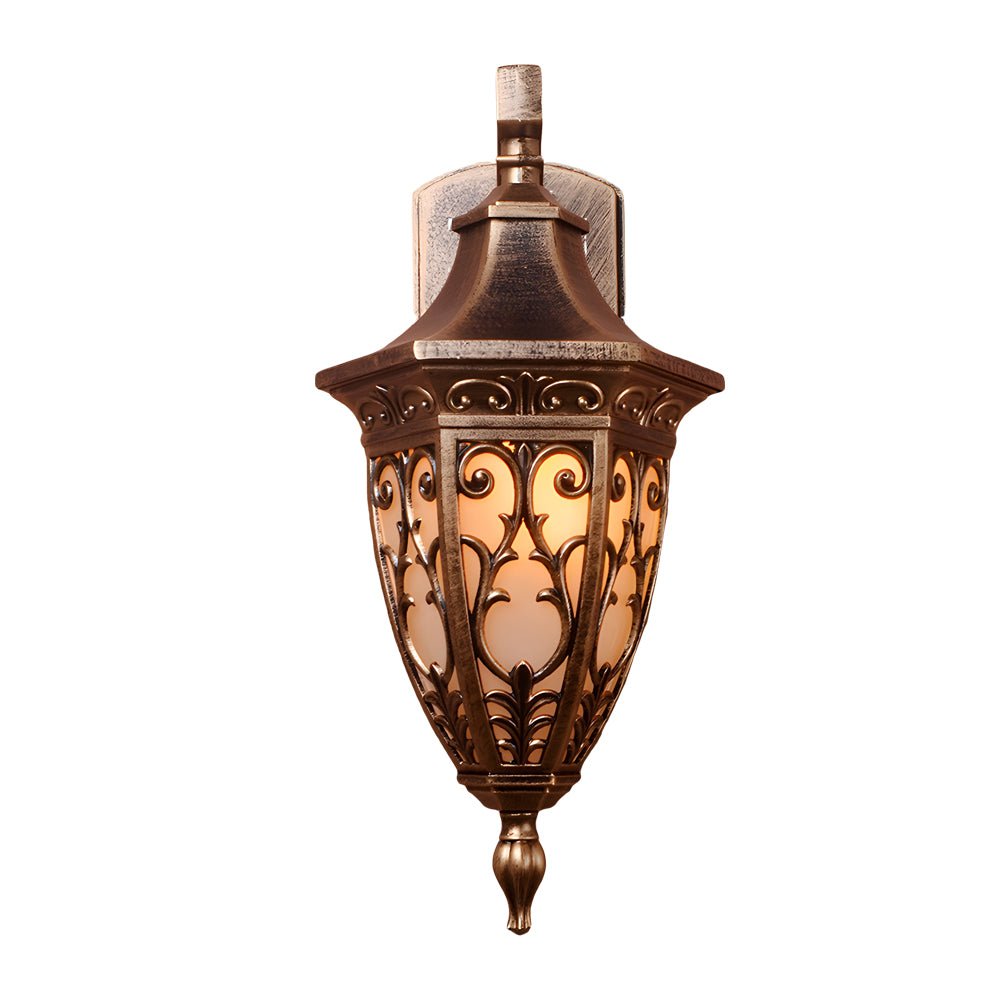vintage bronze outdoor wall lantern 1 light wall mount fixture