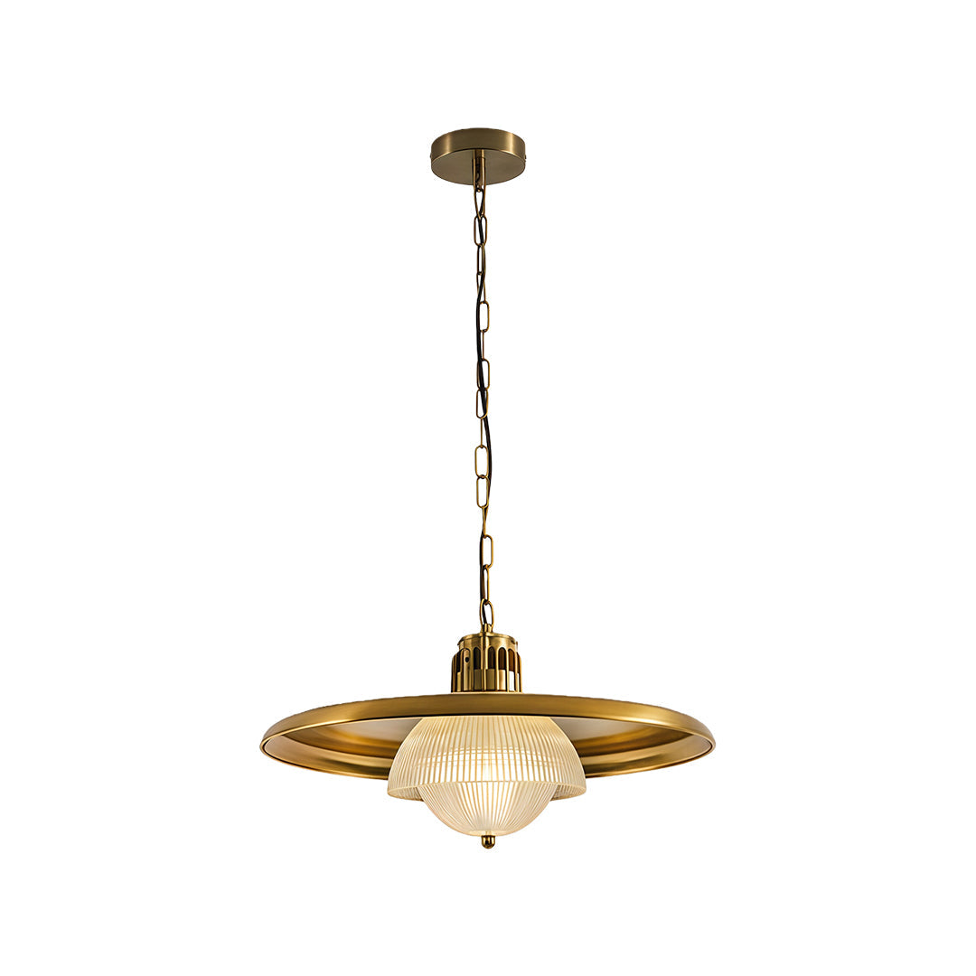 Adjustable Industrial Pendant Light — Antique Copper Iron, Transparent Glass, E14 LED, 12W, 59" Chain, 17.72" Wide