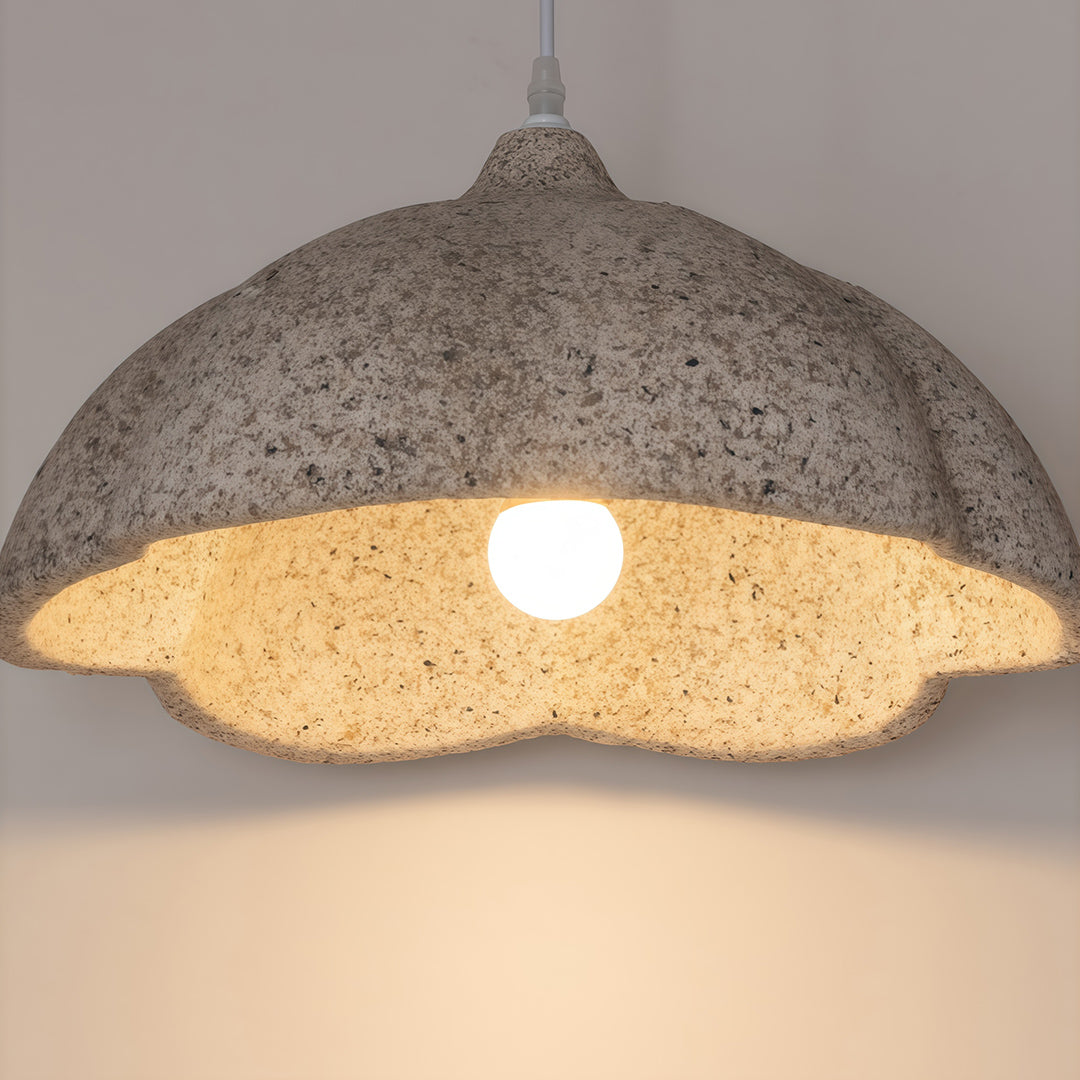 Wabi-Sabi Adjustable Pendant Light — Metal and PS, 15.75" Bowl, E27, 59.1" Chain