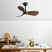 Nordic-Inspired Retro Ceiling Fan with Light - Inverter Metal Lamp Body Luxe
