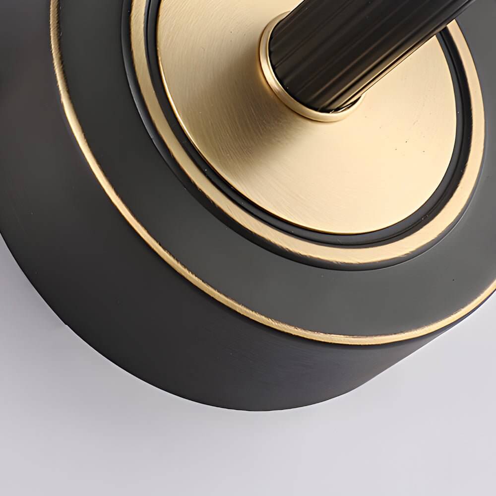 vintage style elegant linear led vanity light in goldblack for bathroom