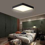 Modern Square LED Flush-Mount Ceiling Light — Metal, PVC & Acrylic, 20W, 3000–5400K, 16"