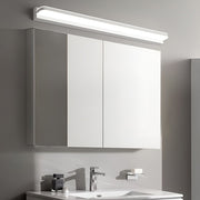 wall mounted led bathroom vanity light with polished iron trim