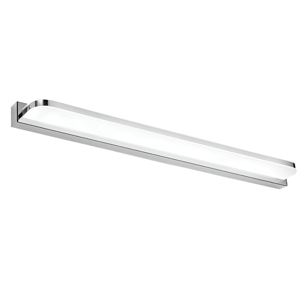wall mounted led bathroom vanity light with polished iron trim