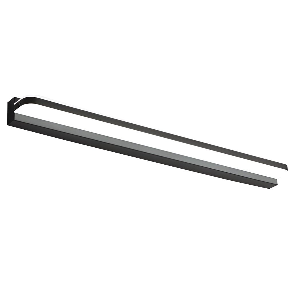 wall mounted led bathroom vanity light with polished iron trim