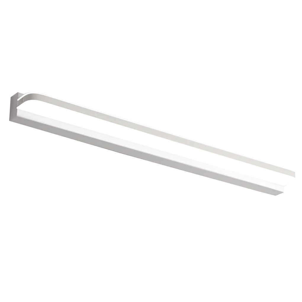 wall mounted led bathroom vanity light with polished iron trim