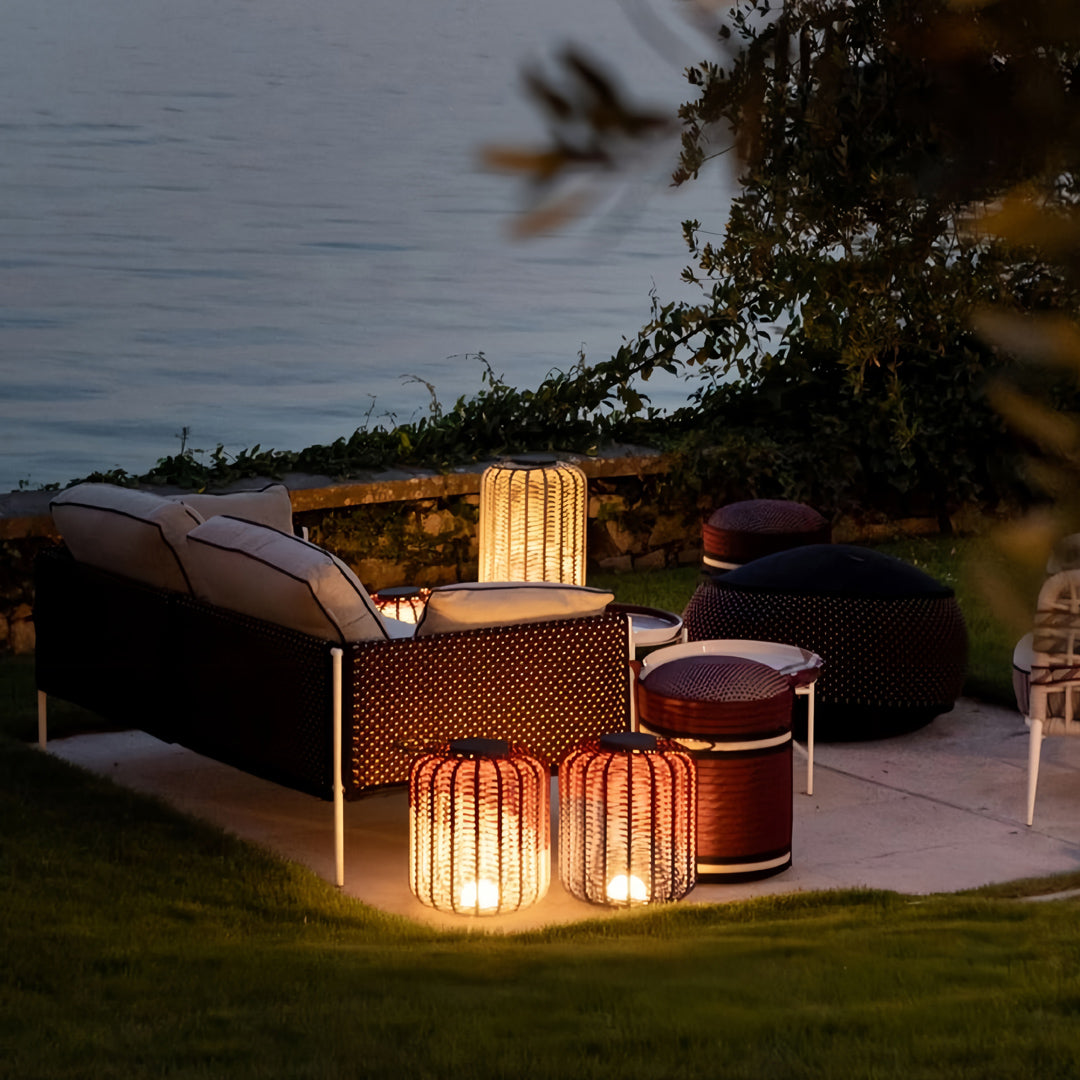 Woven Rope Outdoor Portable Lantern — Stainless Steel, LED 10W, IP54, 3 Sizes