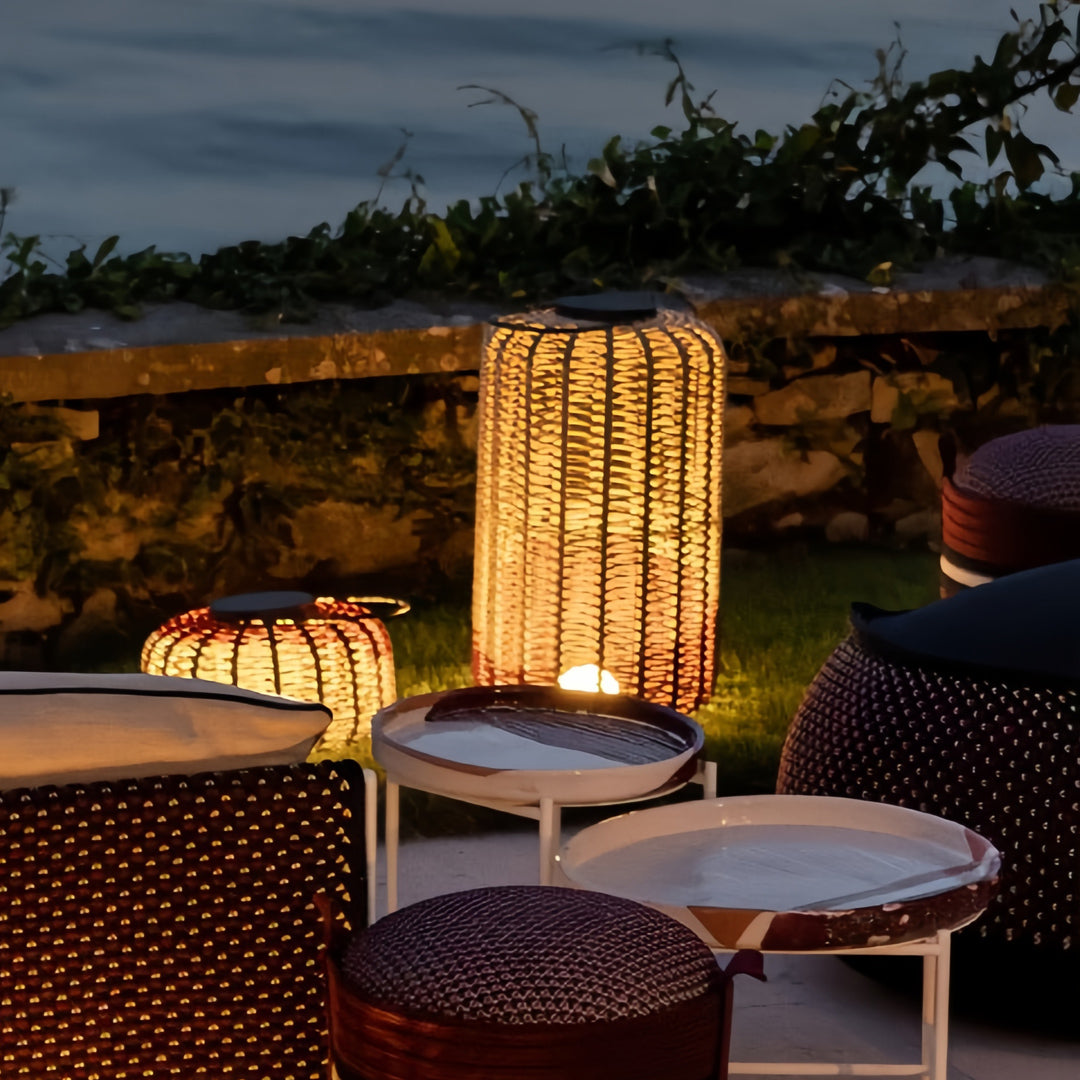 Woven Rope Outdoor Portable Lantern — Stainless Steel, LED 10W, IP54, 3 Sizes