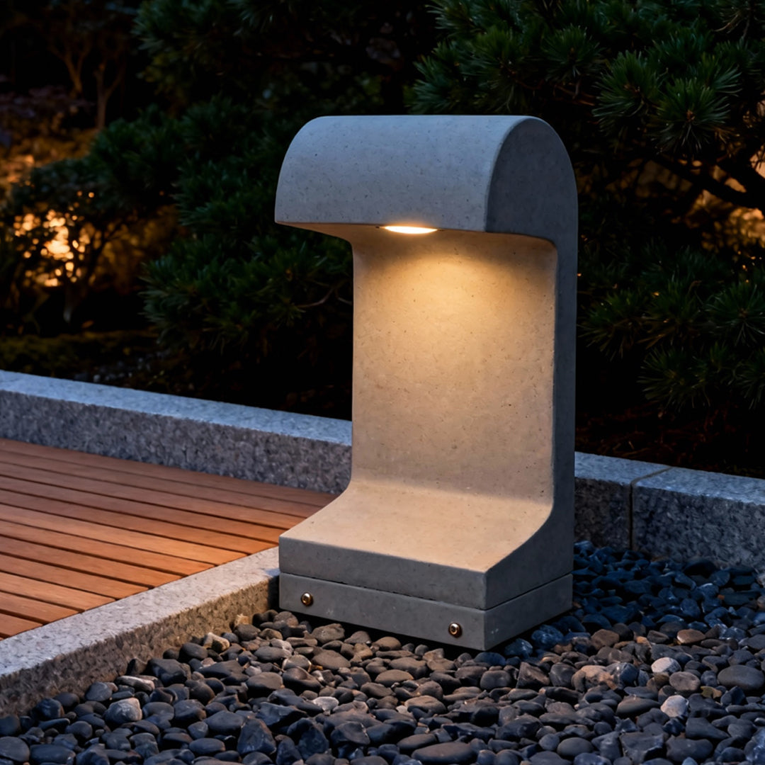 Retro Cement Outdoor Landscape Wall Light — 5W LED, DC24V, IP65, Ra90, Warm White