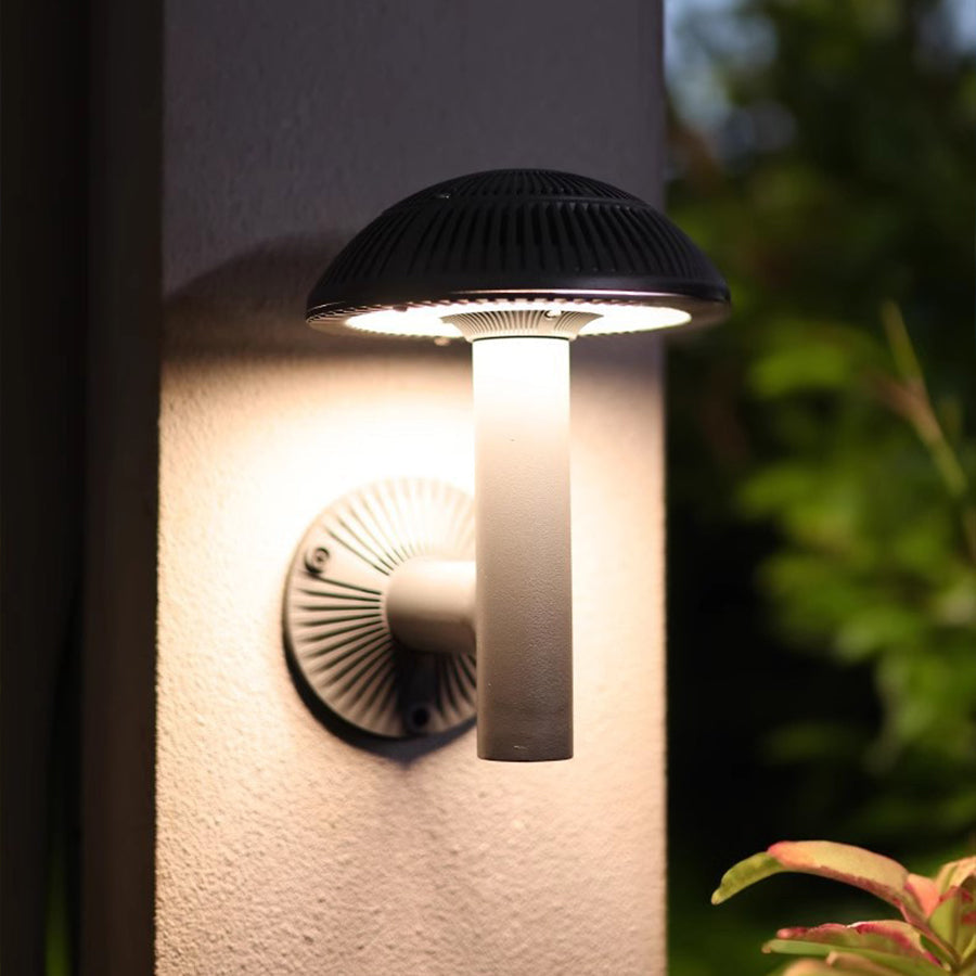 Mushroom Outdoor Wall Sconce or Lawn Light — Aluminum, 9W LED, IP65 Weatherproof, 3000K / 6000K