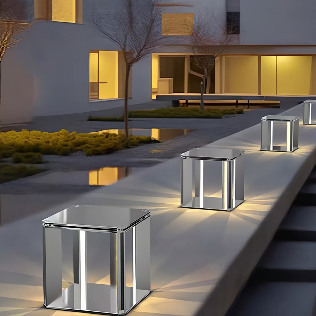Main Gate Pillar Light — Stainless Steel, 16W LED, IP65 Weatherproof, Black or White