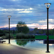 Modern Minimalist LED Outdoor Lamp Post — Die-Cast Aluminum, 48W OSRAM, 3000K, IP65, 10-Foot