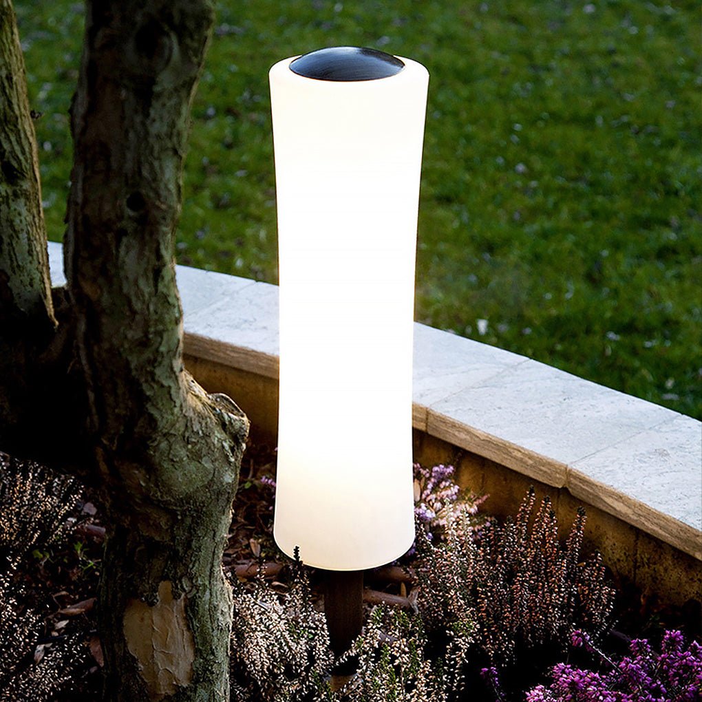 Industrial Outdoor Bollard Light — Aluminum & Acrylic, 9W LED, IP54, DC12V, 24" Height
