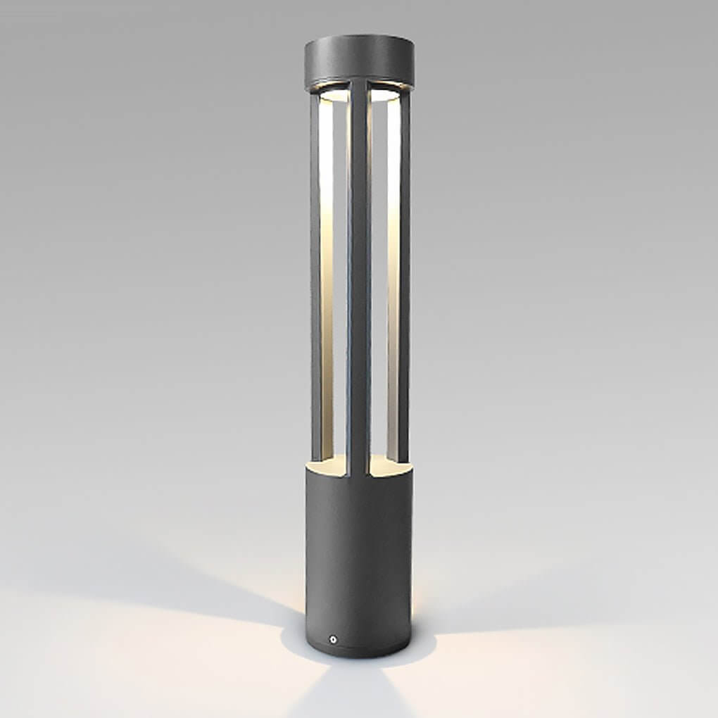 Modern Open-Fixture LED Bollard Light — Die-Cast Aluminum, 30W COB, 3000K, IP54 Weatherproof