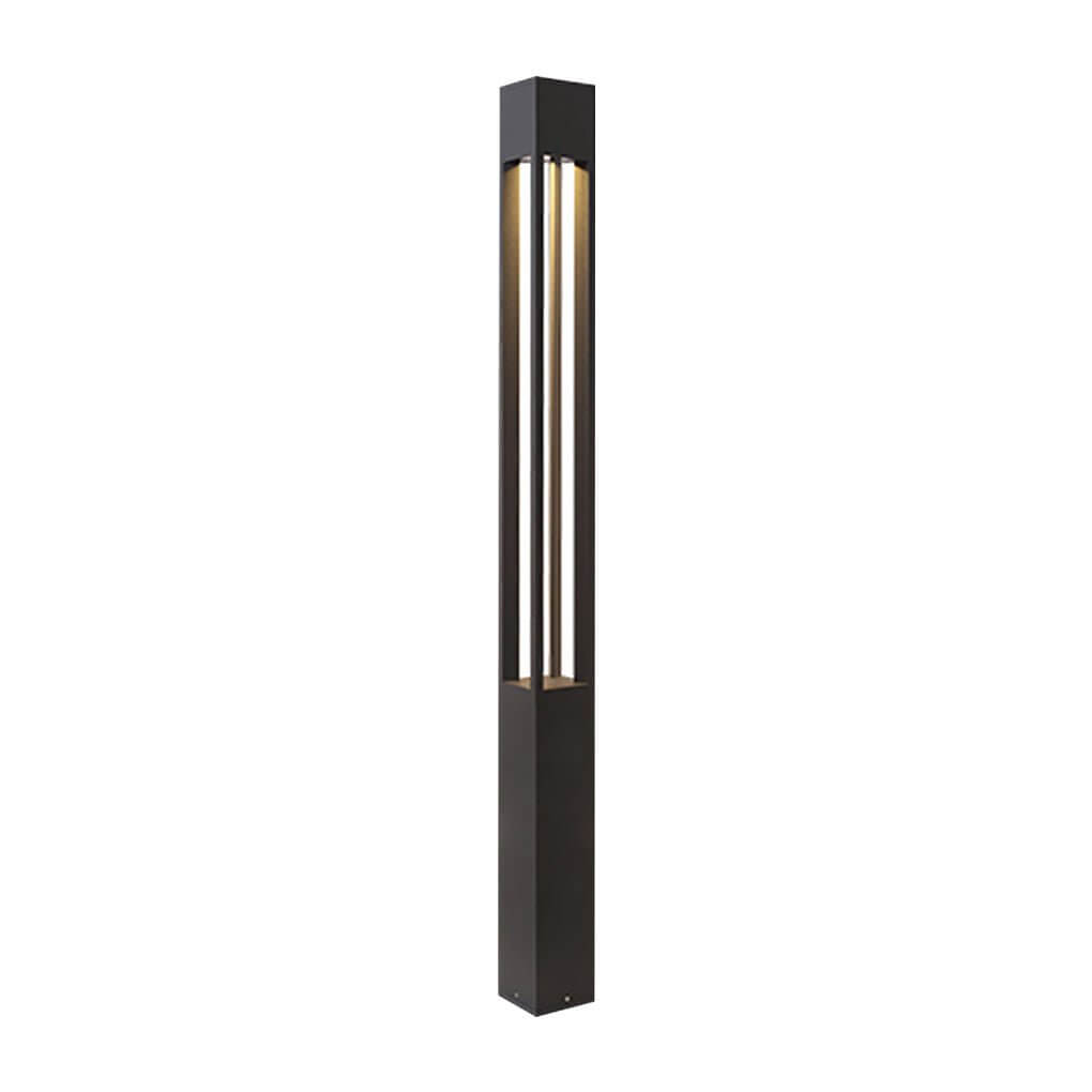 Modern Open-Fixture LED Bollard Light — Die-Cast Aluminum, 30W COB, 3000K, IP54 Weatherproof