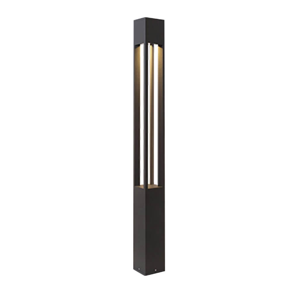 Modern Open-Fixture LED Bollard Light — Die-Cast Aluminum, 30W COB, 3000K, IP54 Weatherproof