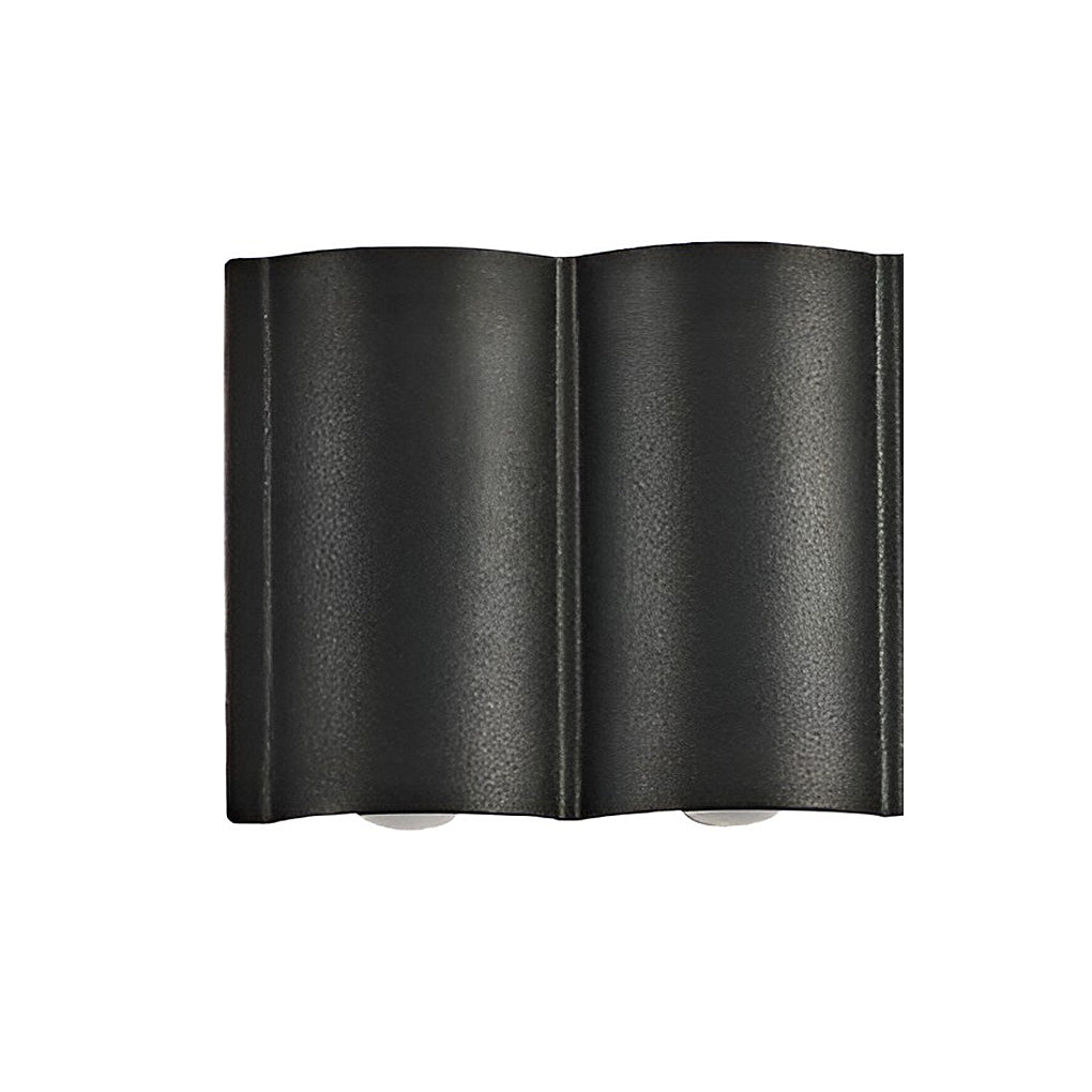 waterproof led outdoor wall sconces with creative wave arc design up and down lights