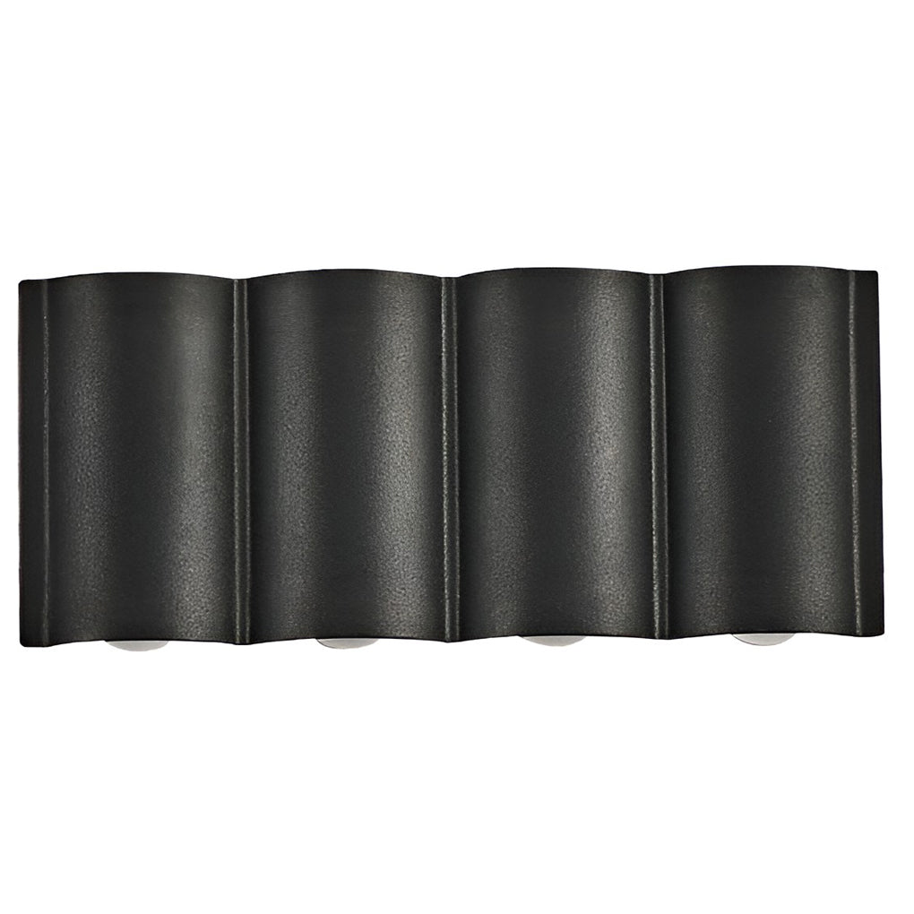 waterproof led outdoor wall sconces with creative wave arc design up and down lights