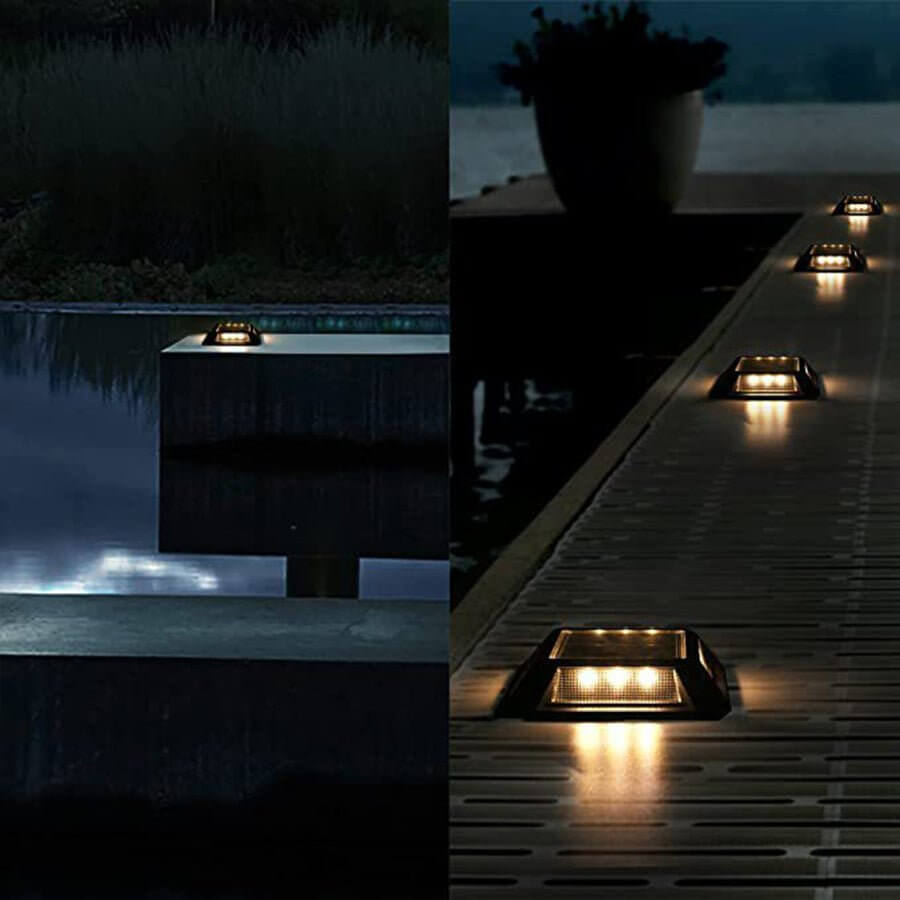 waterproof led path lighting modern heavy duty solar deck lights