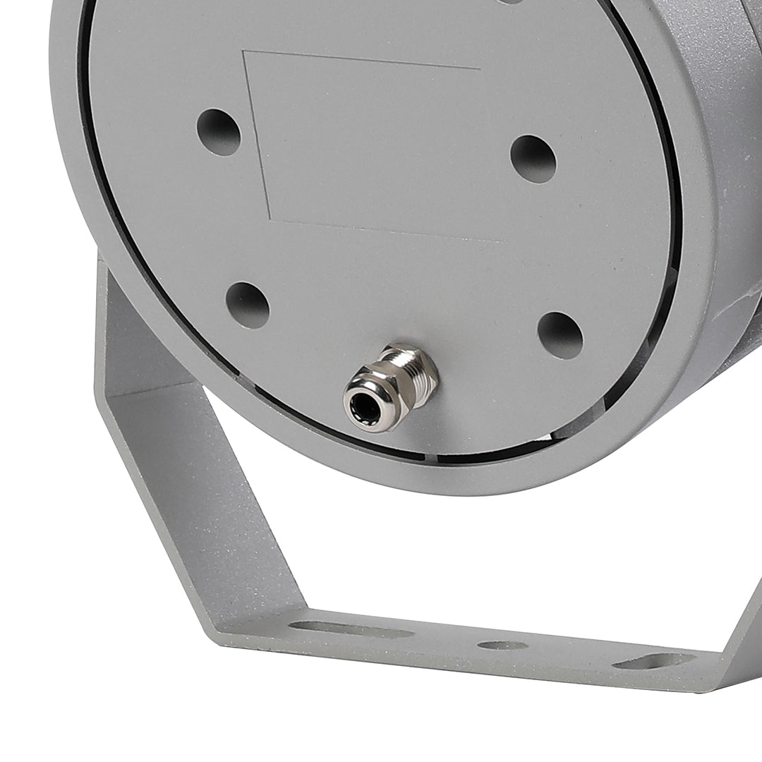 Circular Outdoor LED Spotlight — Die-Cast Aluminum, IP65, 9W / 12W, DC24V, RGB Option
