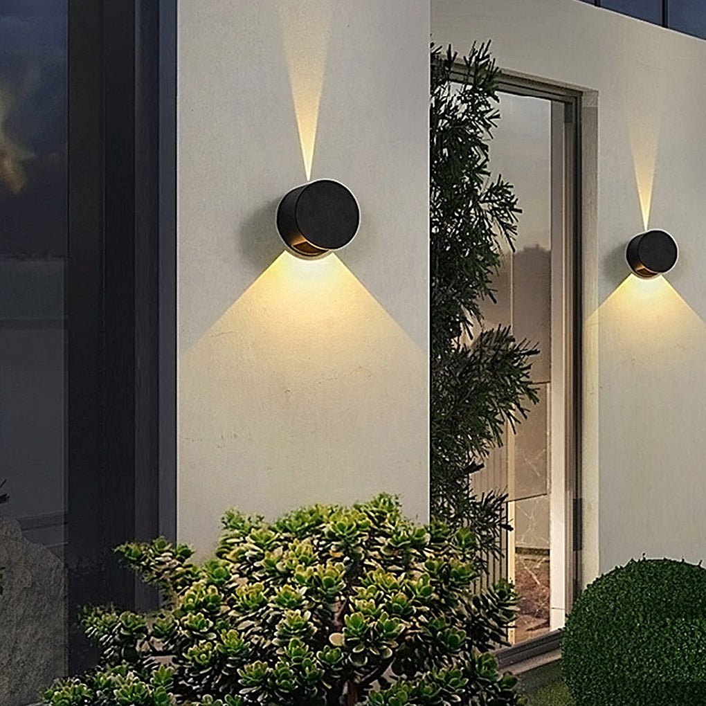 waterproof led wall lights round up and down lighting for indoor and outdoor balconies