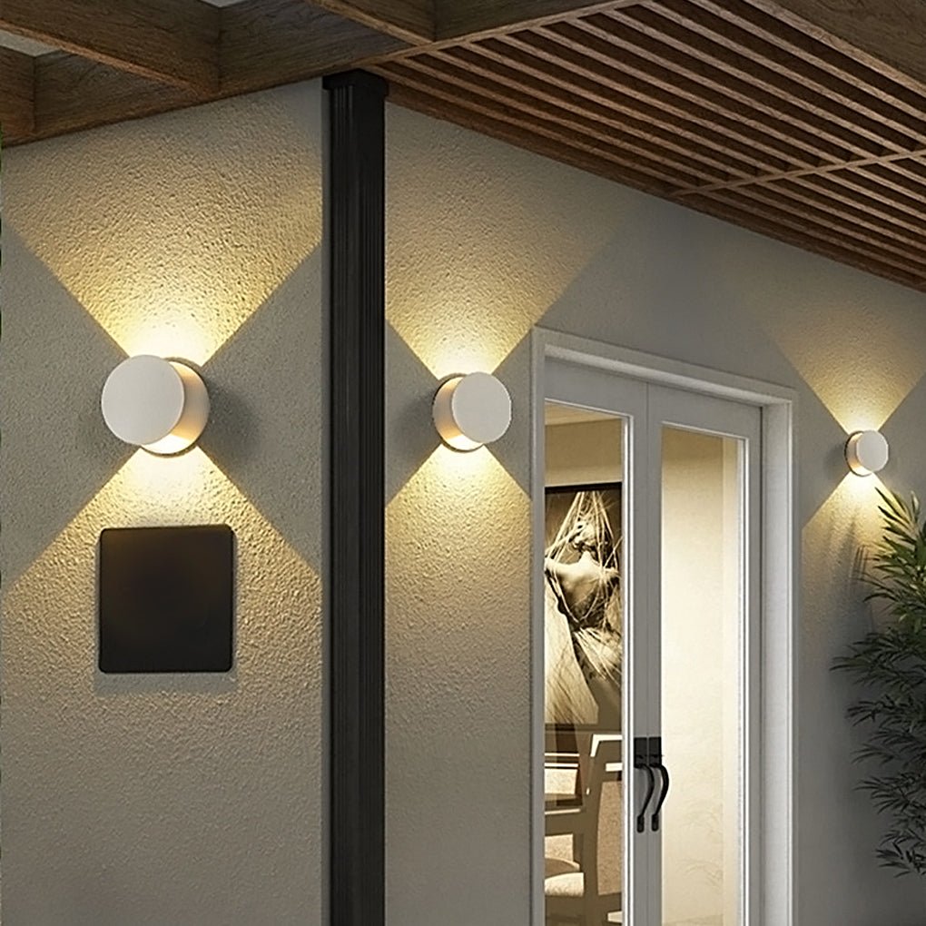 waterproof led wall lights round up and down lighting for indoor and outdoor balconies