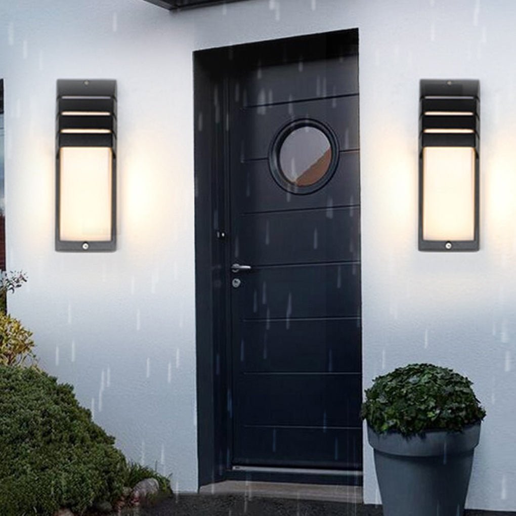waterproof led wall lights with motion sensor for outdoor balconies terraces and aisles