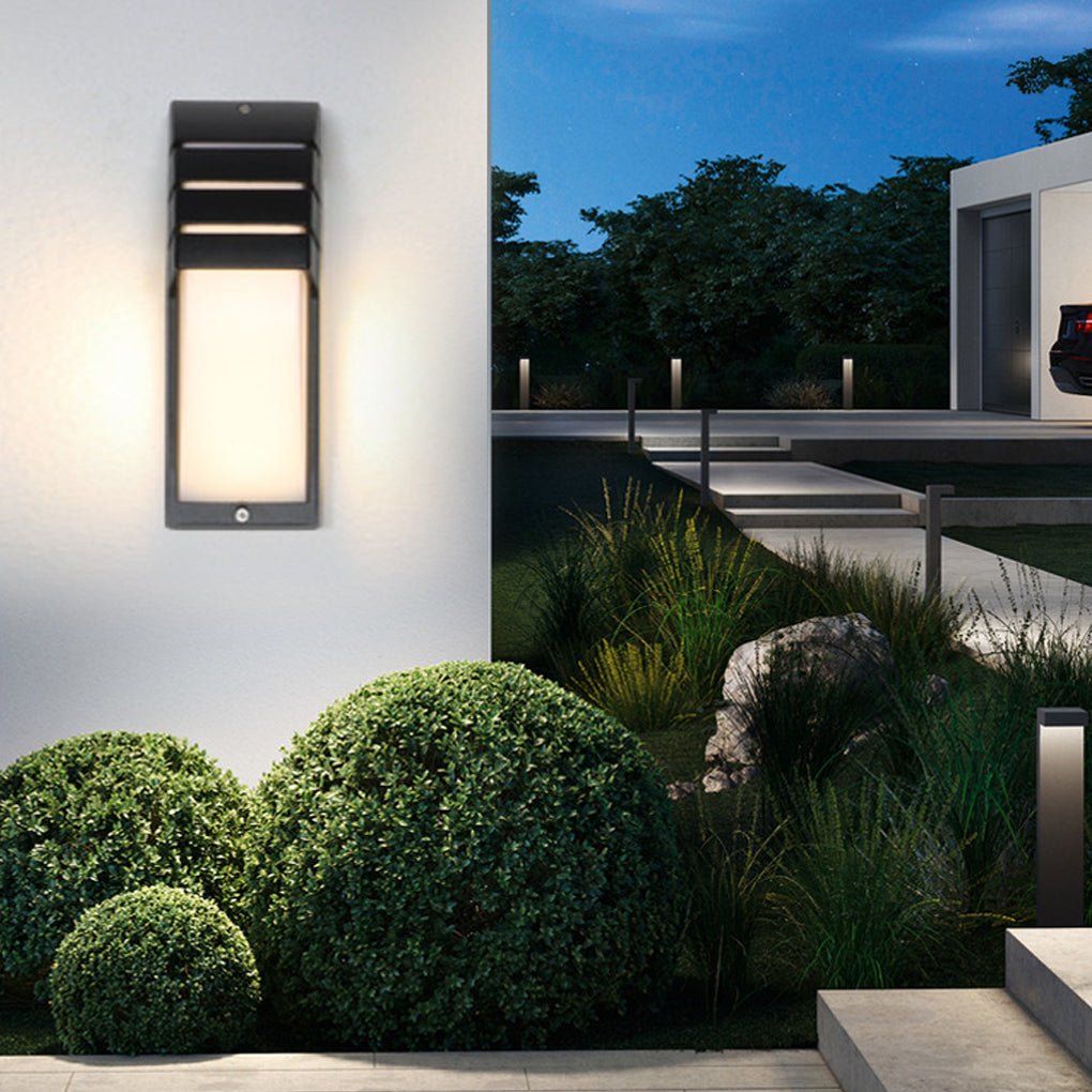waterproof led wall lights with motion sensor for outdoor balconies terraces and aisles
