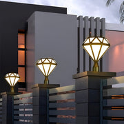 waterproof outdoor diamond shaped led post lights for fences