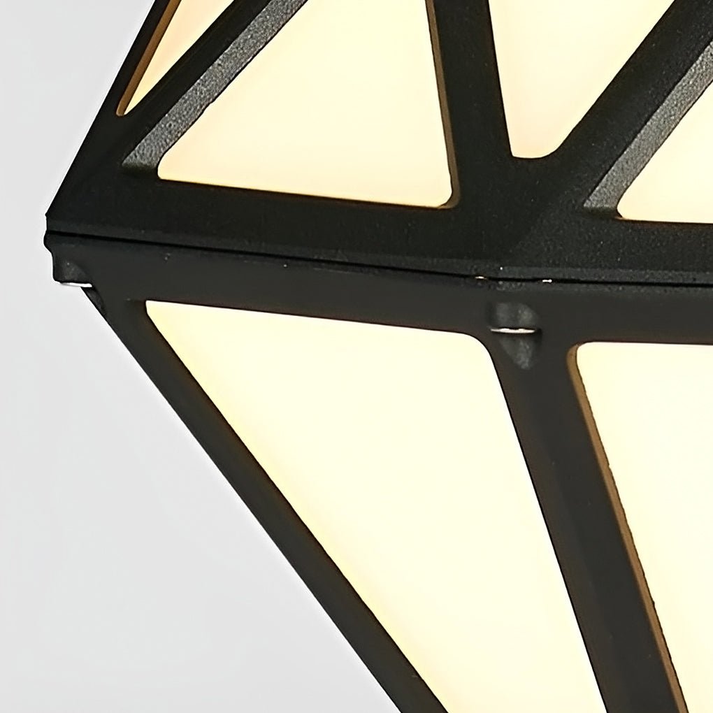 waterproof outdoor diamond shaped led post lights for fences