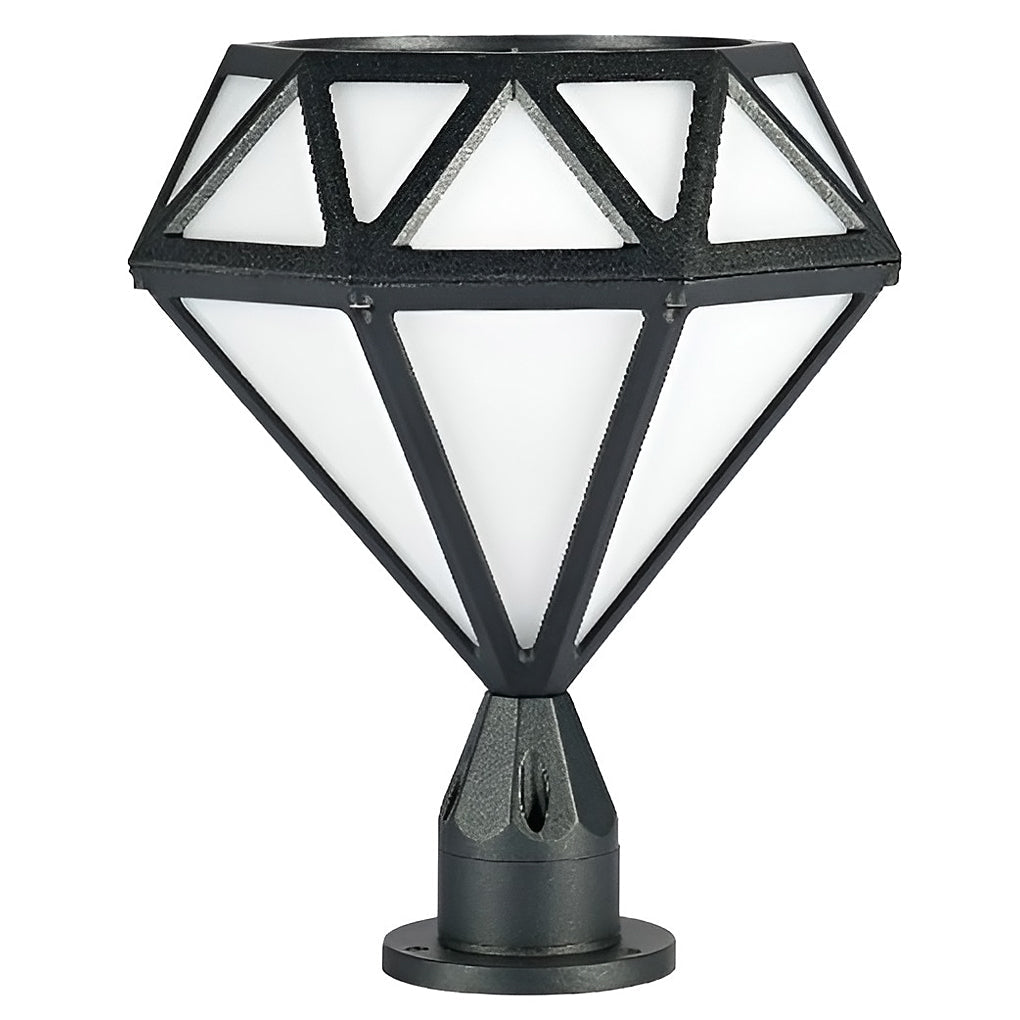 waterproof outdoor diamond shaped led post lights for fences
