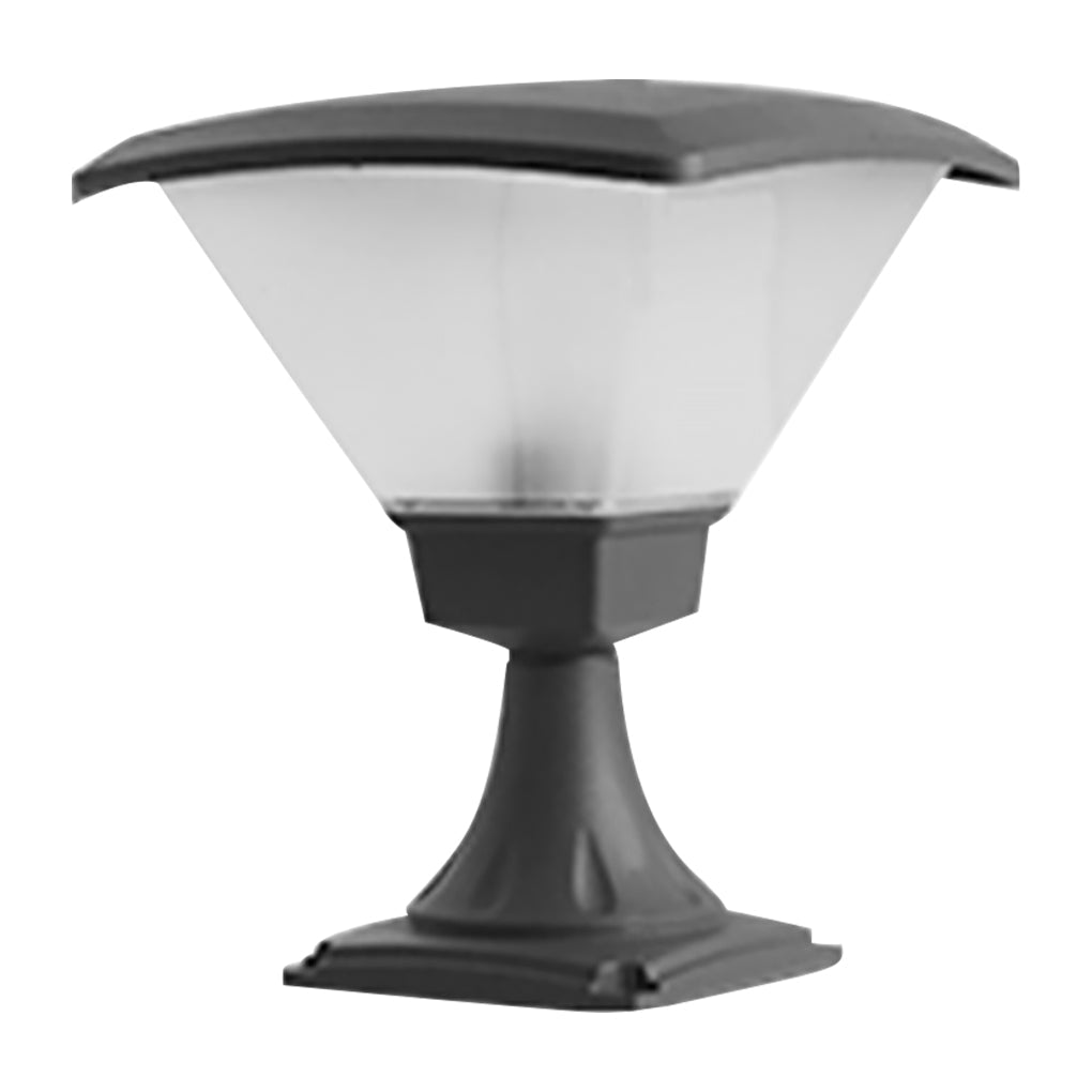Round & Square Outdoor Bollard Light — Die-Cast Aluminum, E27, IP54 Weatherproof