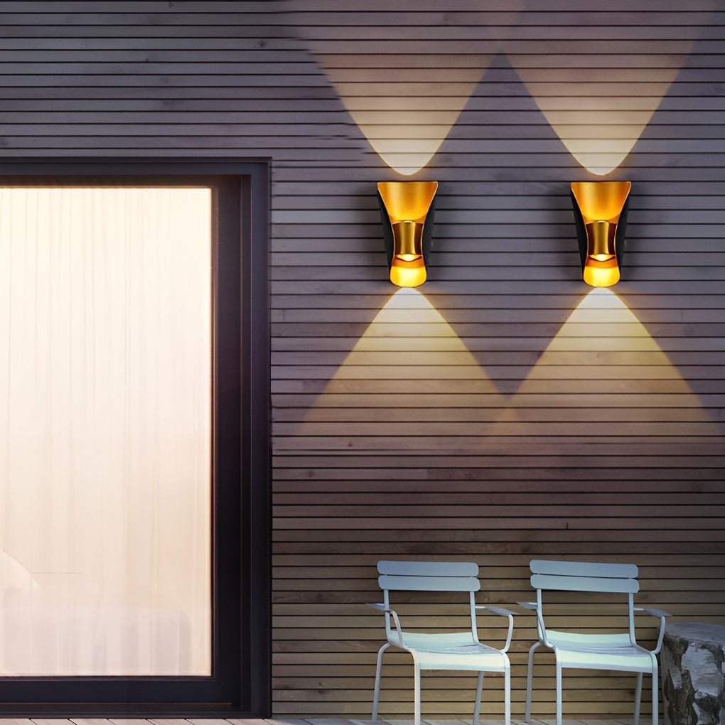 waterproof outdoor wall sconces unique creative up and down lights wall lamp