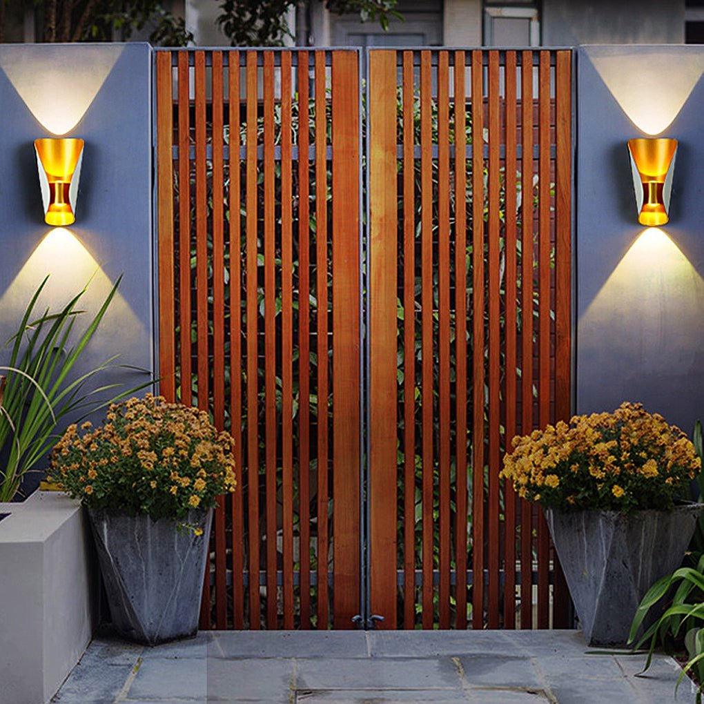 waterproof outdoor wall sconces unique creative up and down lights wall lamp