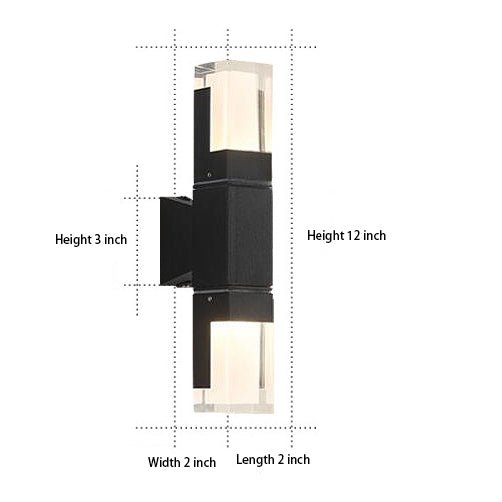waterproof outdoor wall updownlight for garage and exterior use