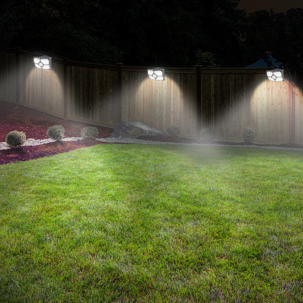 waterproof solar motion sensor led wall lamp outdoor garden sconces