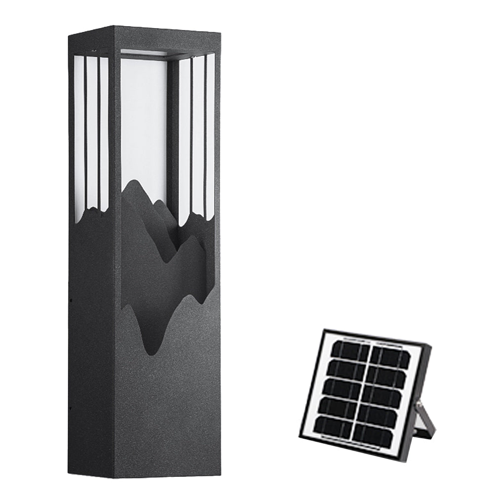 waterproof solar wall lamp with mountain scenery led up and down lighting for porches