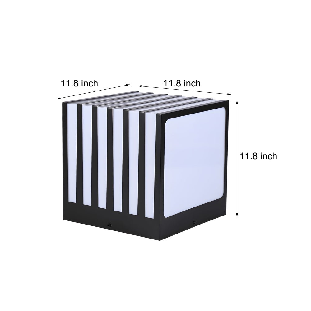 waterproof square outdoor column deck fence post light for your garden
