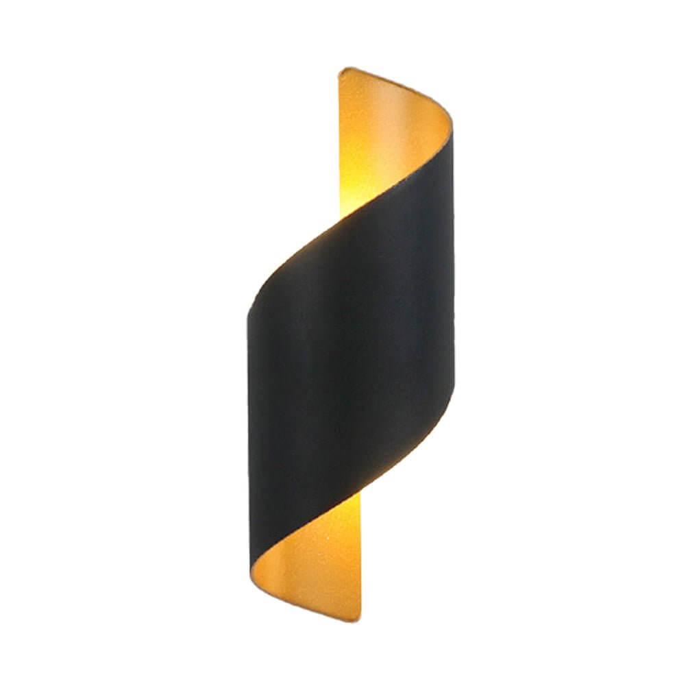 waterproof two way luminous wall light with unique spiral design for aisles and balconies