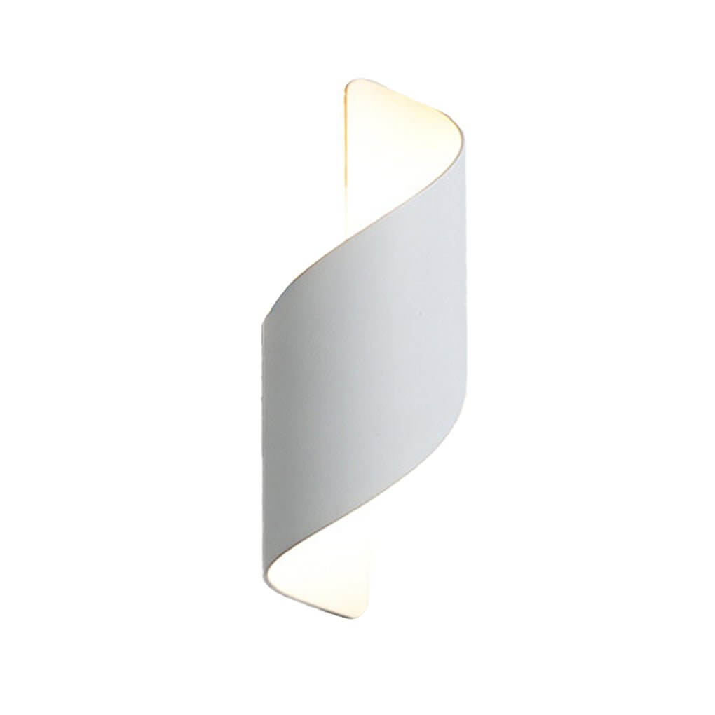 waterproof two way luminous wall light with unique spiral design for aisles and balconies