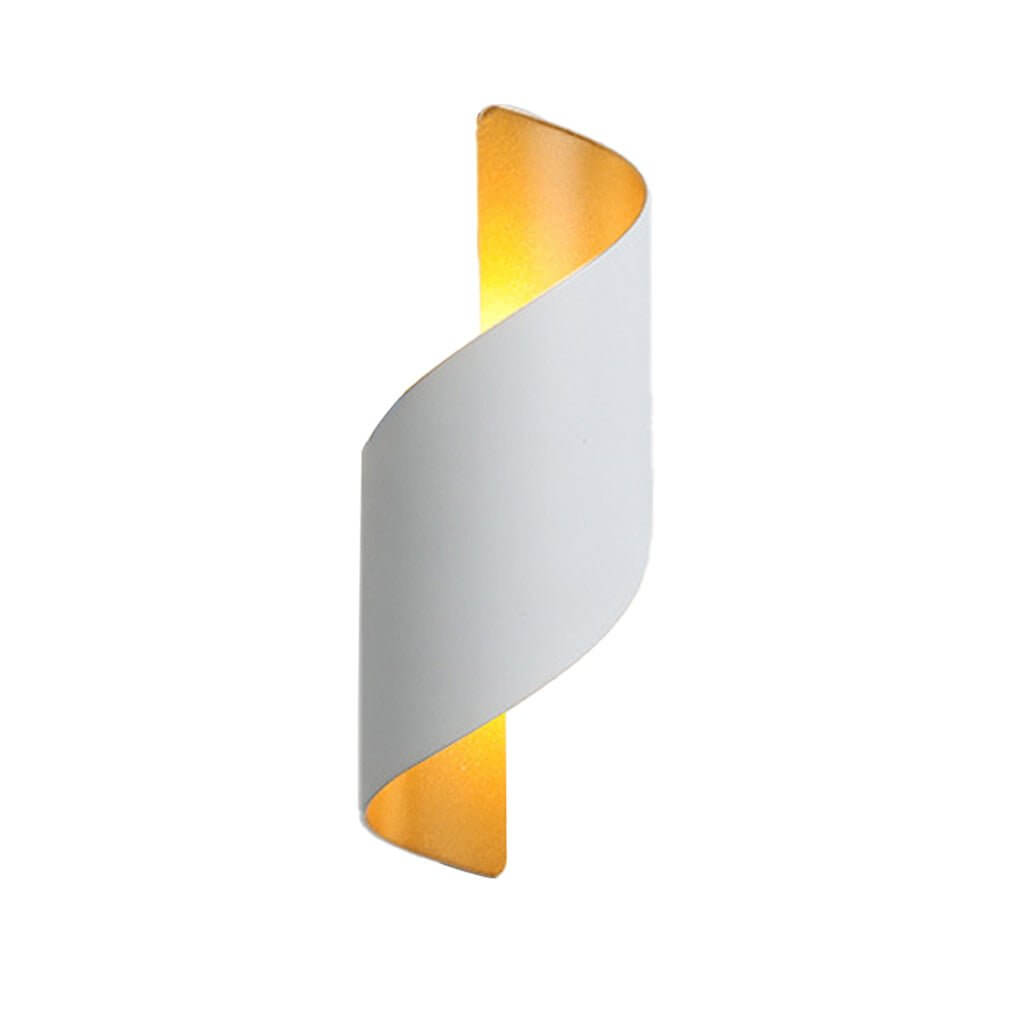 waterproof two way luminous wall light with unique spiral design for aisles and balconies