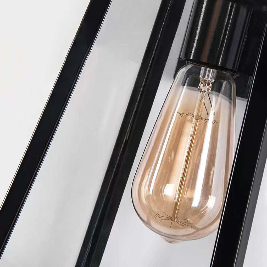 waterproof vintage industrial style glass wall sconce outdoor wall lamp
